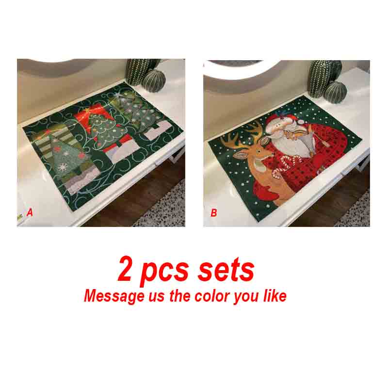 Feblilac Christmas Cup and Dish Placemat 13"x18.5" - Feblilac® Mat