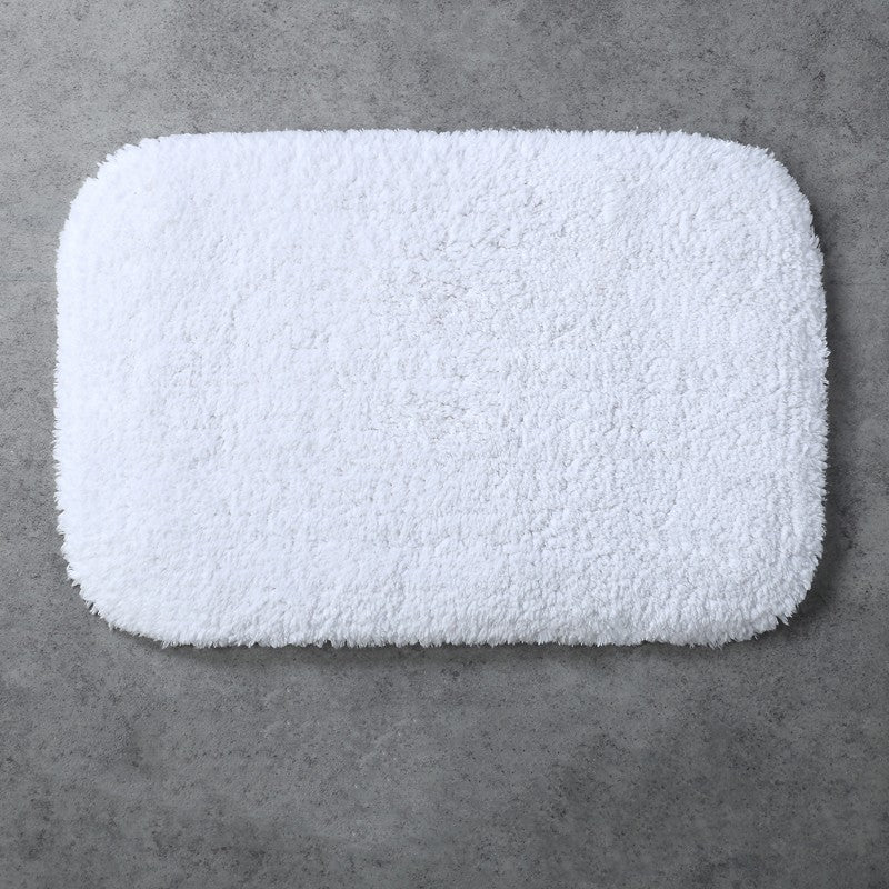 Feblilac Simple Solid Tufted Bathroom Mat Toilet U-Shaped Floor Mat - view 13