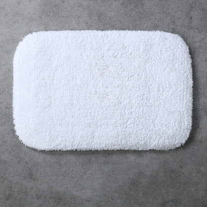 Feblilac Simple Solid Tufted Bathroom Mat Toilet U-Shaped Floor Mat