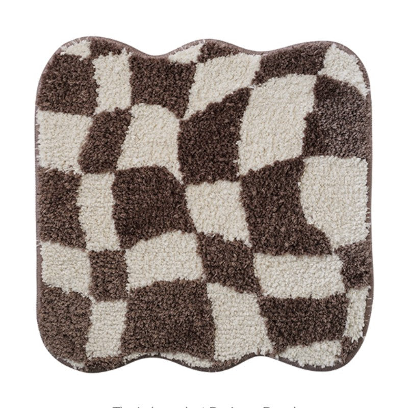Feblilac Round and Square Deformed Geometrically Latticed Tufted Cushion - view 14