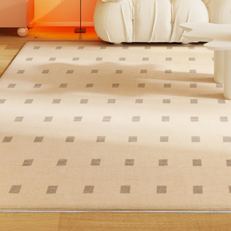 Feblilac Print Modern Minimalist Square Poly Living Room Mat Carpet - view 3