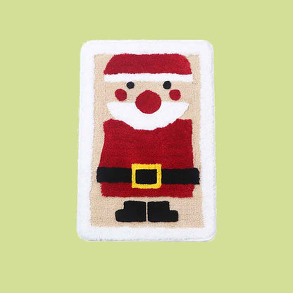 Feblilac Merry Christmas Happy Santa Claus Bath Mat - Feblilac® Mat