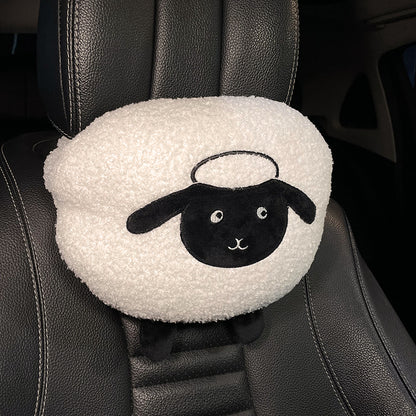 Feblilac Sheep Plush Cushion Backrest Cushion