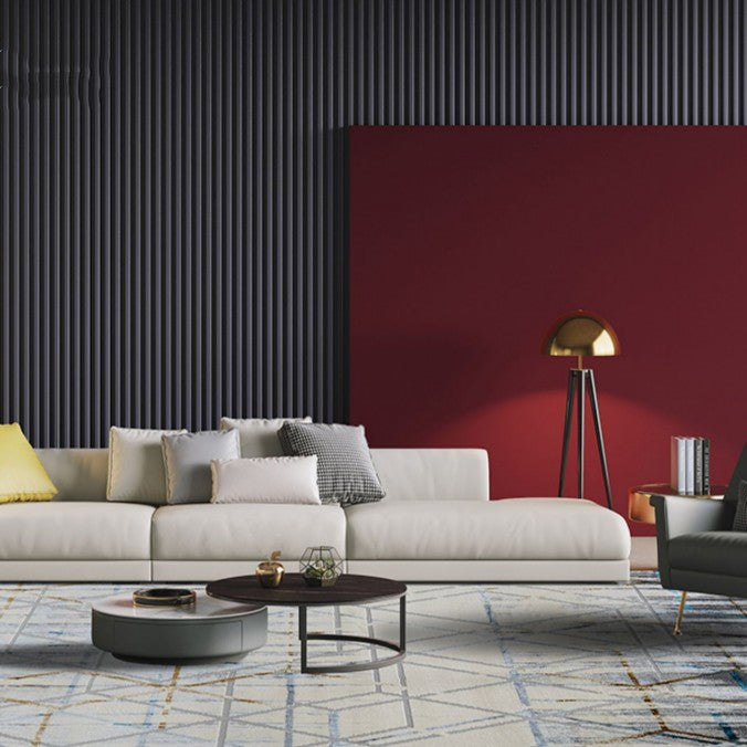 Feblilac Art Geometric Pattern Living Room Carpet