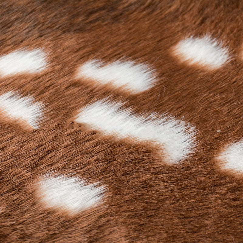 Feblilac Irregular Sika Deer Style Artificial Furs Area Rug