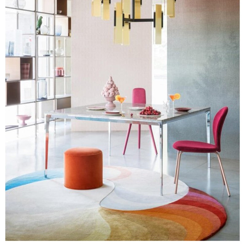Feblilac Morandi Style Irregular Living Room Mat Carpet
