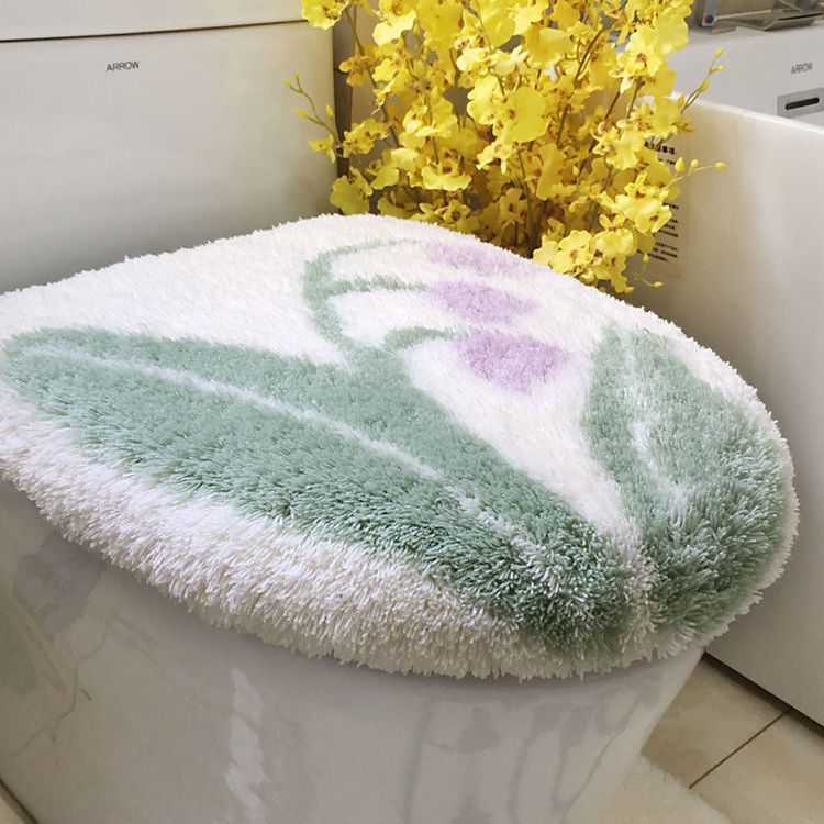 Feblilac Sunflower Cute and Warm Acrylic Fibers U-shape Bathroom Toilet Rugs and Lid Cover Toilet Seat Cover K - view 12