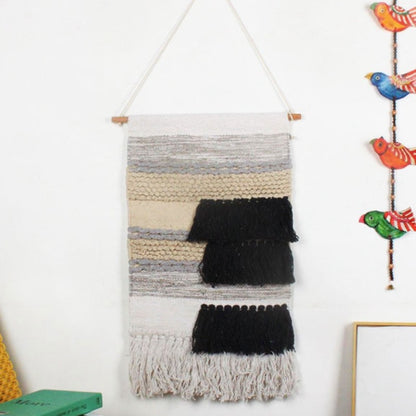 Feblilac Indian Style Tassel Tufted Tapestry