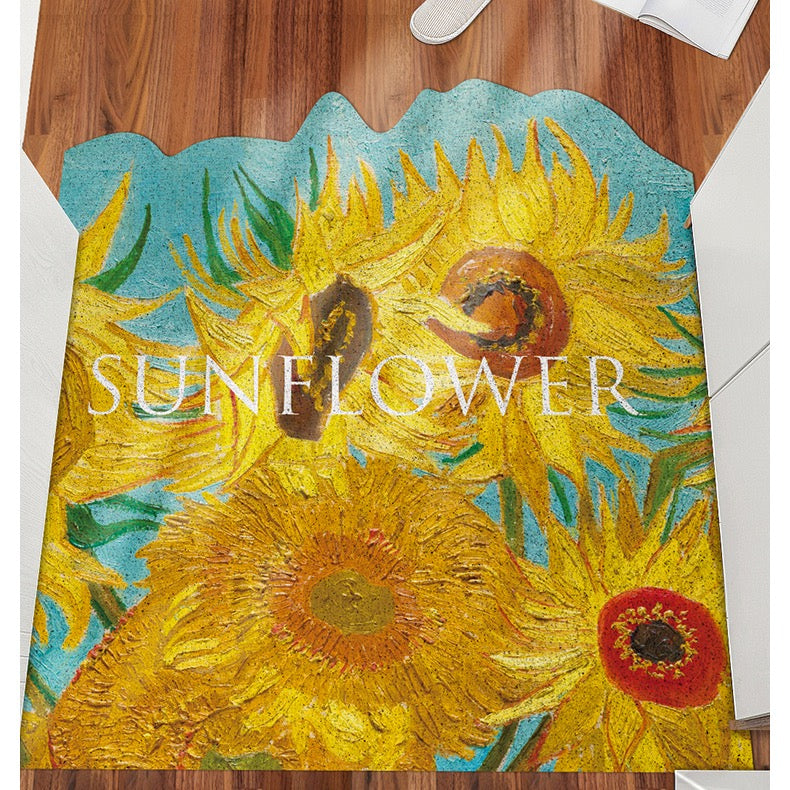 Feblilac Twelve Sunflowers PVC Coil Door Mat