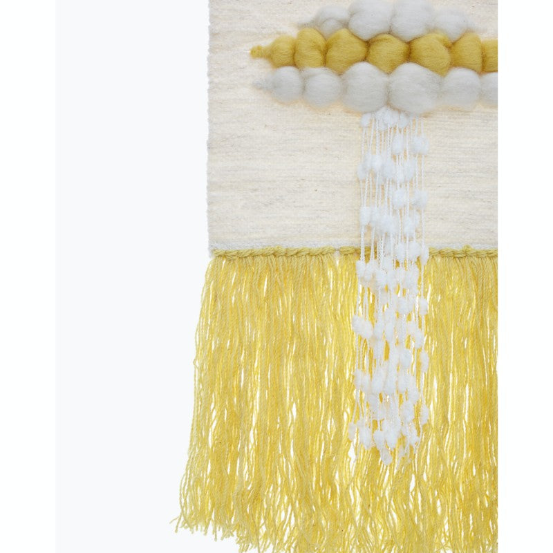 Feblilac Simple Geometric Tassel Tufted Tapestry