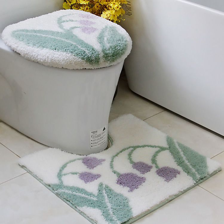 Feblilac Sunflower Cute and Warm Acrylic Fibers U-shape Bathroom Toilet Rugs and Lid Cover Toilet Seat Cover K - view 13