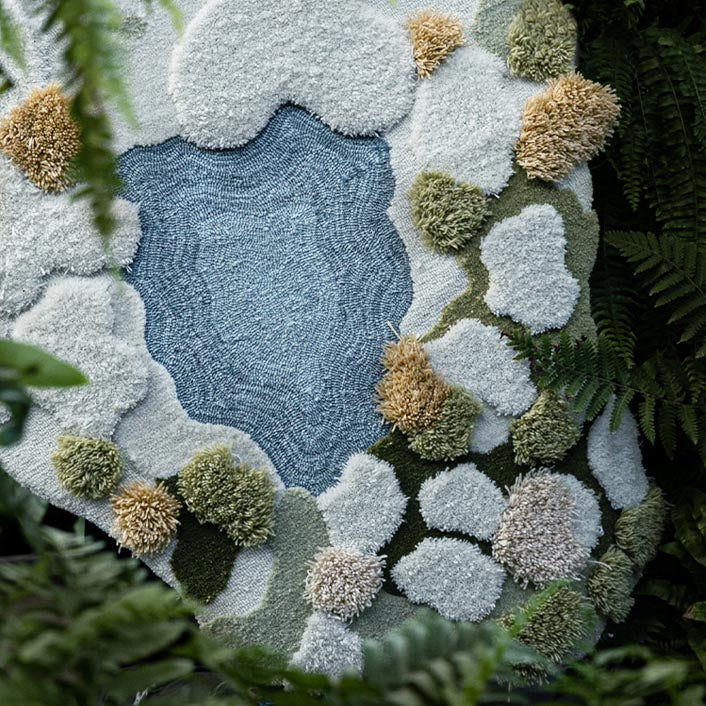 Feblilac 3D Moss Snow Lake Leaves Area Mat Carpet Mom‘s Day Gift - Feblilac® Mat