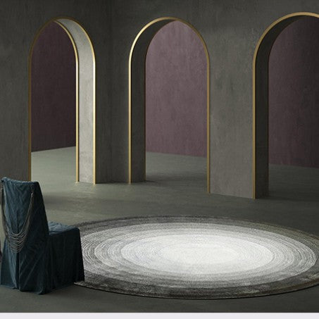Feblilac Circular Gradient Living Room Carpet - view 4