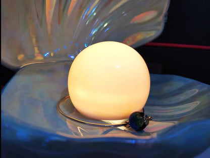 Blue Ceramic Pearl Night Light