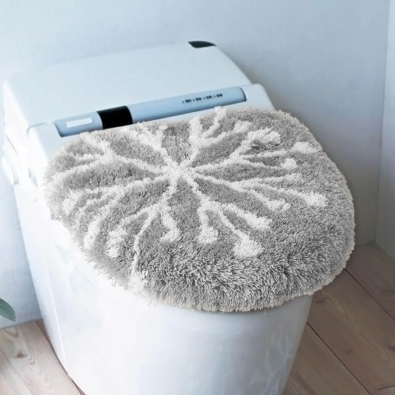 Feblilac Sunflower Cute and Warm Acrylic Fibers U-shape Bathroom Toilet Rugs and Lid Cover Toilet Seat Cover K - view 16