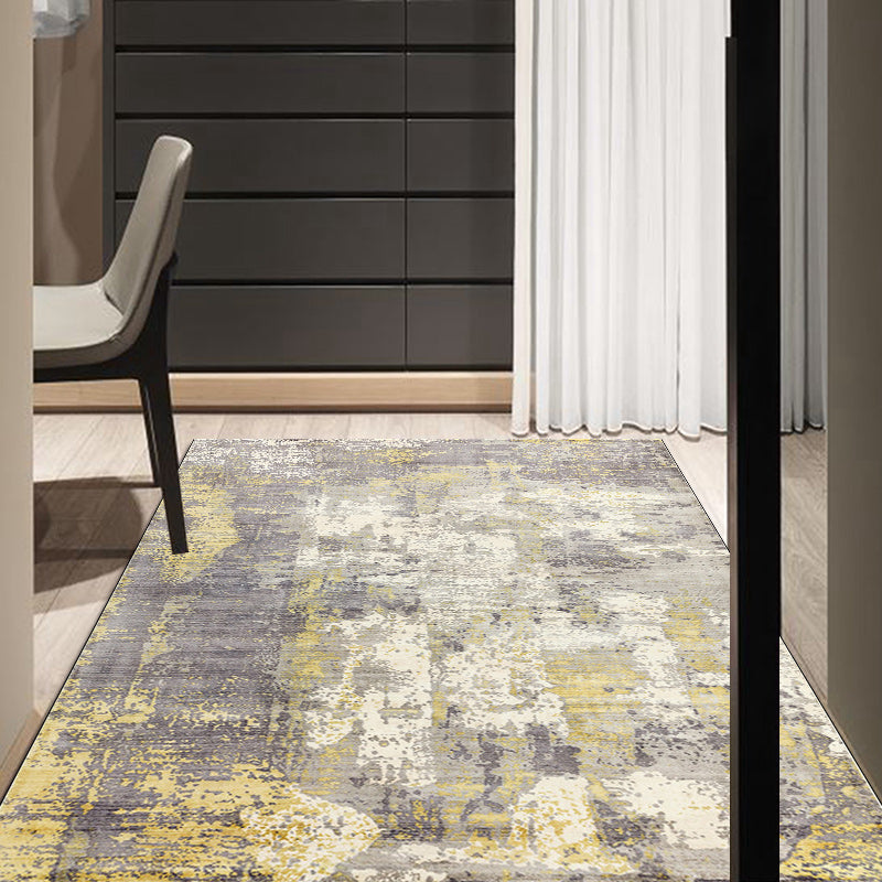 Green and Pink Modern Rug Polyester Abstract Rug Washable Non-Slip Backing Carpet for Living Room - view 20