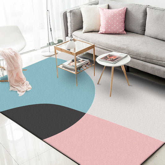 Modern Novelty Rug Colorful Colorblock Pattern Rug Polyester Washable Stain-Resistant Carpet for Home Decoration - Clearhalo - 'Area Rug' - 'Rug' - 1584389