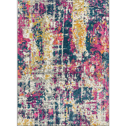 Stylish Abstract Rug Multicolor Industrial Rug Polyester Washable Anti-Slip Backing Area Rug for Living Room Clearhalo 'Area Rug' 'Rug' 1585021