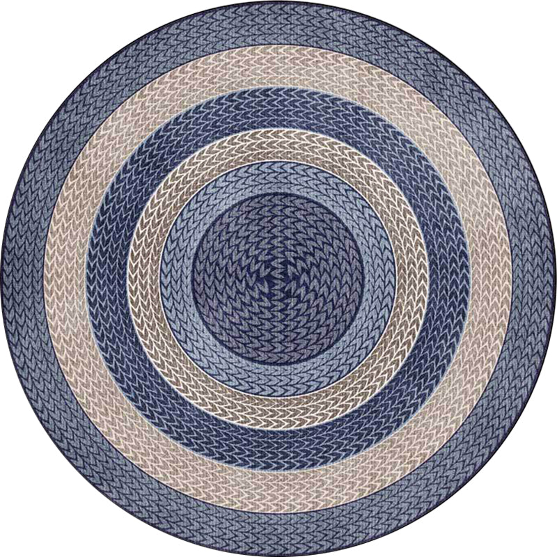 Rustic Concentric Circles Pattern Rug Yellow and Green Polyester Rug Machine Washable Non-Slip Area Rug for Living Room Clearhalo 'Area Rug' 'Rug' 1598091