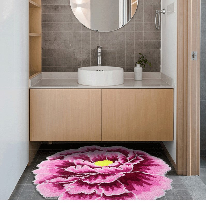 Feblilac Blooming Peony Tufted Bathmat - view 2