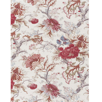 Vintage Floral Pattern Rug Red Polyester Rug Machine Washable Non-Slip Area Rug for Living Room Clearhalo 'Area Rug' 'Rug' 1608479
