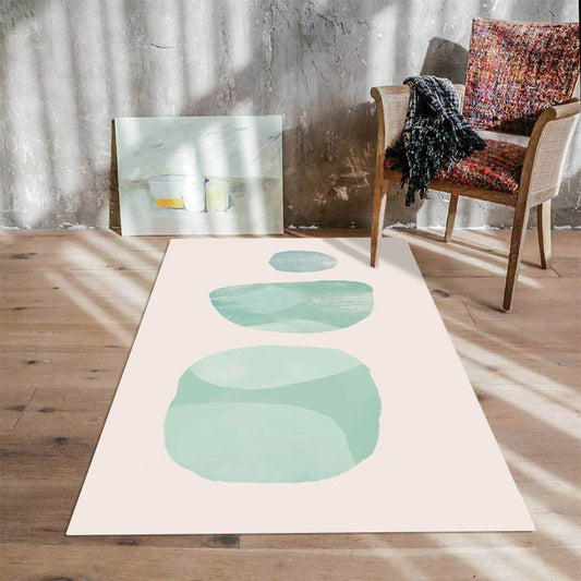 Scandinavian Novelty Rug in Pink and Green Color Block Aquarelle Pattern Rug Polyester Non-Slip Carpet for Home Decor Pink Clearhalo 'Area Rug' 'Rug' 1613106