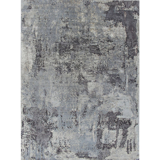 Scandinavian Modern Rug in Grey Abstract Cement Pattern Rug Polyester Washable Non-Slip Carpet for Home Decoration Clearhalo 'Area Rug' 'Rug' 1613840