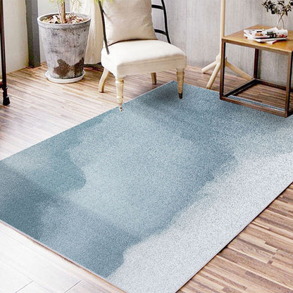 Casual Ombre Rug Green and Blue Synthetic Rug Machine Washable Non-Slip Area Rug for Bedroom Blue Clearhalo 'Area Rug' 'Casual' 'Rugs' Rug' 1634419