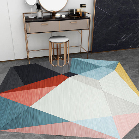 Casual Novelty Irregular Rug Multicolored Colorblock Pattern Rug Polyester Pet Friendly Carpet for Home Decor - Clearhalo - 'Area Rug' - 'Rug' - 1693888