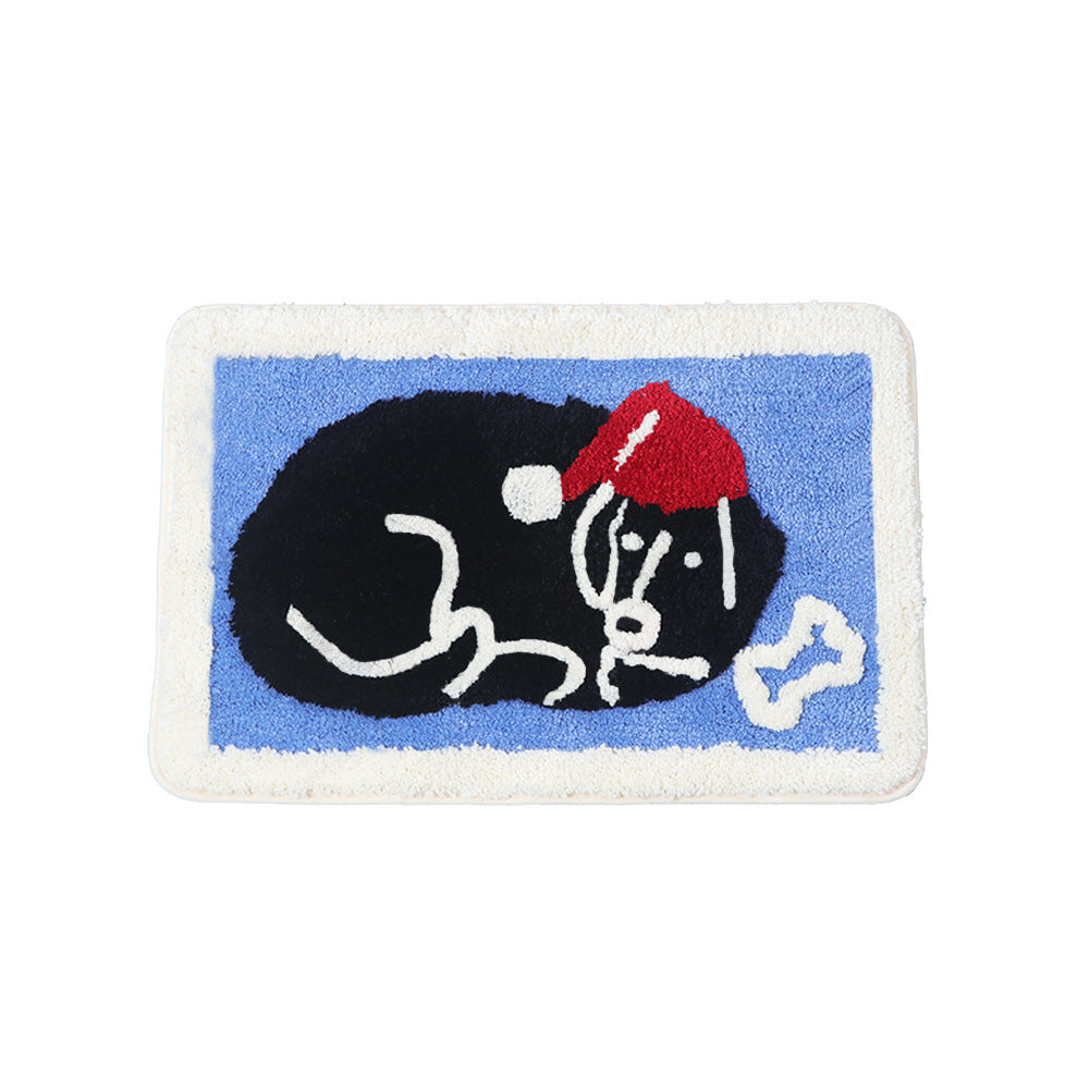 Feblilac Merry Christmas Happy Dog and Cat Bath Mat - Feblilac® Mat