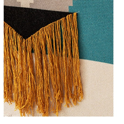 Feblilac Ethinc Style Geometric Tassel Tufted Tapestry