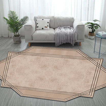 Brown Bedroom Rug Novelty Solid Color Area Rug Polyester Pet Friendly Anti-Slip Carpet - Brown - Clearhalo - 'Area Rug' - 'Rug' - 1716321