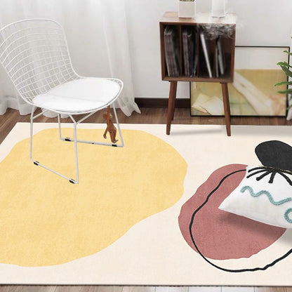 Simple Nordic Rug Multicolor Abstract Rug Washable Pet Friendly Area Rug for Living Room Yellow Clearhalo 'Area Rug' 'Rug' 1716579