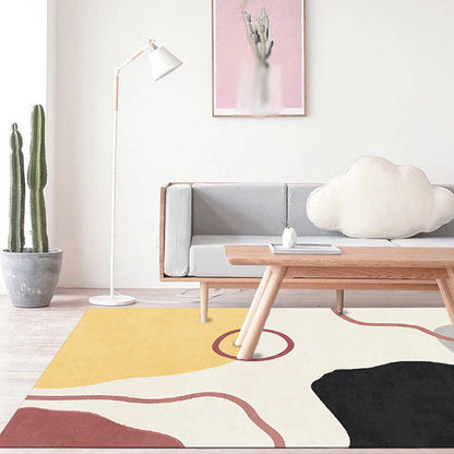 Simple Nordic Rug Multicolor Abstract Rug Washable Pet Friendly Area Rug for Living Room Black Clearhalo 'Area Rug' 'Rug' 1716586