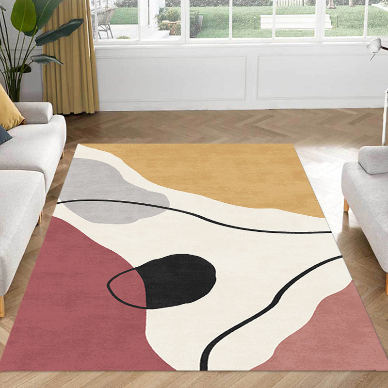 Simple Nordic Rug Multicolor Abstract Rug Washable Pet Friendly Area Rug for Living Room Clearhalo 'Area Rug' 'Rug' 1716590