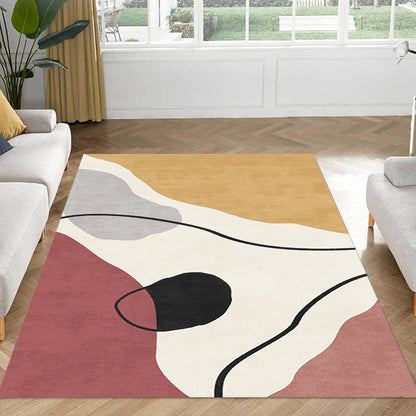 Simple Nordic Rug Multicolor Abstract Rug Washable Pet Friendly Area Rug for Living Room Clearhalo 'Area Rug' 'Rug' 1716590