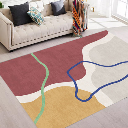 Simple Nordic Rug Multicolor Abstract Rug Washable Pet Friendly Area Rug for Living Room Clearhalo 'Area Rug' 'Rug' 1716593