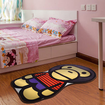 Stylish Cartoon Character Pattern Rug Multicolor Kids Rug Polyester Washable Pet Friendly Anti-Slip Carpet for Children's Room Yellow Clearhalo 'Area Rug' 'Rug' 1716799