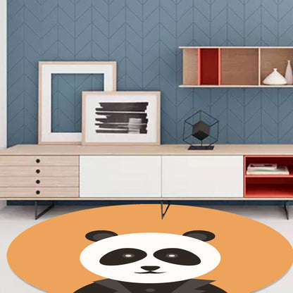 Unusual Cartoon Animal Pattern Rug Ginger and Orange and Kids Rug Polyester Washable Pet Friendly Anti-Slip Carpet for Children's Room Ginger Clearhalo 'Area Rug' 'Rug' 1717330