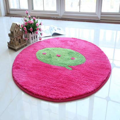 Blue and Red Kids Rug Polyester House and Battery Pattern Rug Pet Friendly Washable Anti-Slip Backing Carpet for Decoration - Pink - Clearhalo - 'Area Rug' - 'Rug' - 1726223