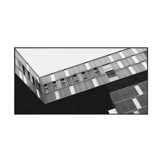 Modern High-Rises View Canvas Print Light Color Textured Wall Decor for Dining Room Clearhalo 'Art Gallery' 'Canvas Art' 'Contemporary Art Gallery' 'Modern' Arts' 1760729