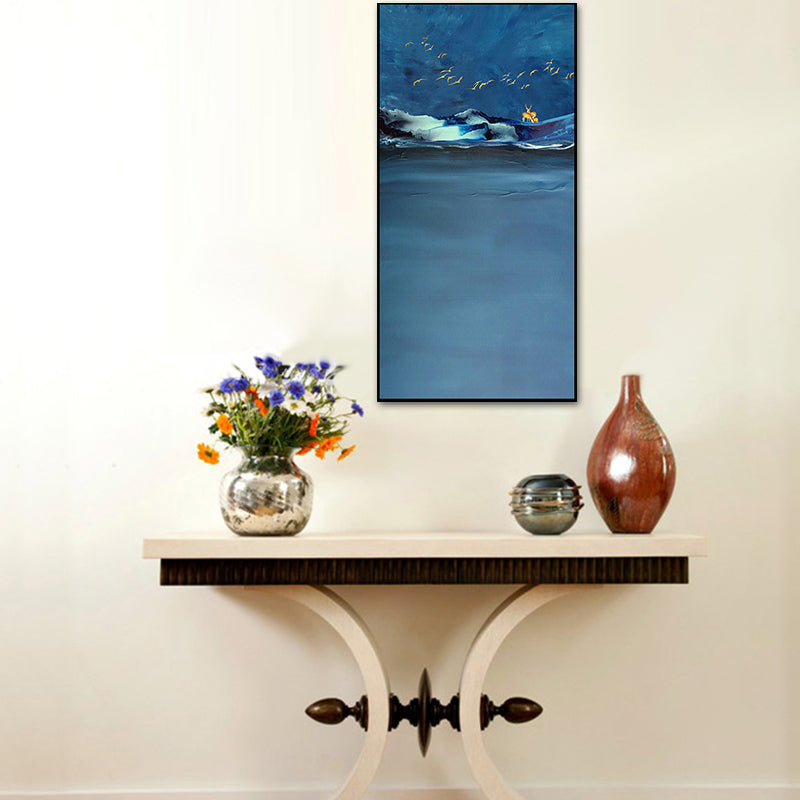 Fresh Sea Scenery Canvas Textured Contemporary Art Style for Girls Bedroom Wall Decor - view 4