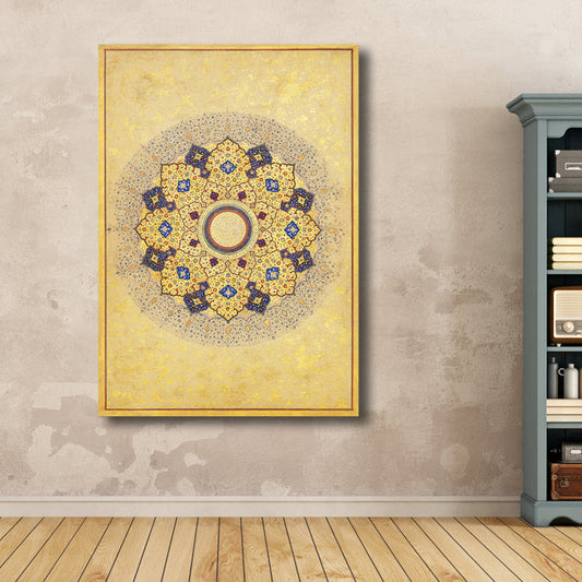 Canvas Pastel Color Painting Art Nouveau Jacquard Pattern Wall Decor, Multiple Sizes Available