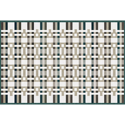 Simple Multicolor Modernist Rug Polyester Geometric and Plaid Pattern Rug Washable Pet Friendly Non-Slip Carpet for Living Room Clearhalo 'Area Rug' 'Rug' 1779651