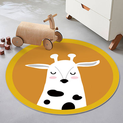 Multicolor Animal Pattern Rug Polyester Kids Rug Washable Anti-Slip Pet Friendly Area Rug for Children's Room - Clearhalo - 'Area Rug' - 'Rug' - 1780593