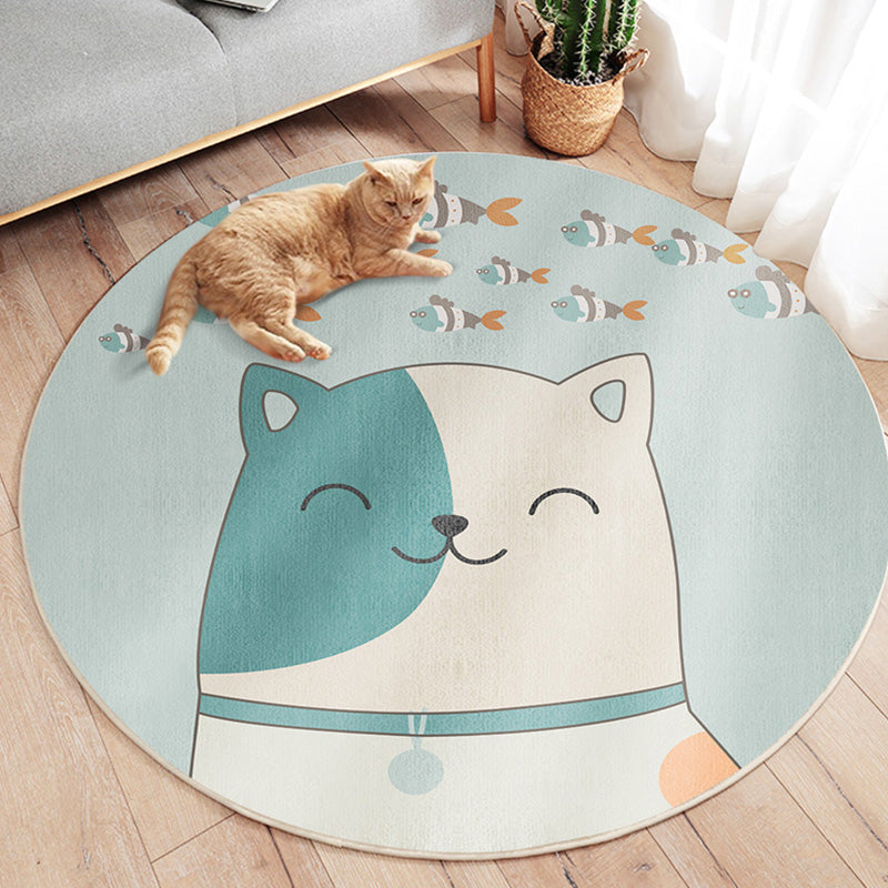 Unique Multicolor Kids Rug Polyester Animal Pattern Rug Washable Pet Friendly Non-Slip Carpet for Nursery Clearhalo 'Area Rug' 'Rug' 1780742