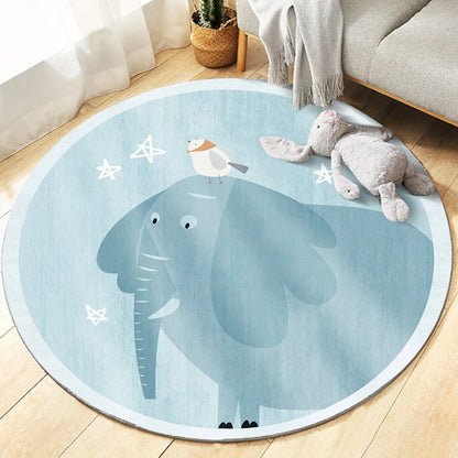 Unique Multicolor Kids Rug Polyester Animal Pattern Rug Washable Pet Friendly Non-Slip Carpet for Nursery Clearhalo 'Area Rug' 'Rug' 1780748