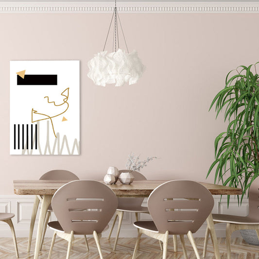 Light Color Abstract Pattern Canvas Art Textured Wall Decor for Dining Room, Multiple Size - Clearhalo - 'Arts' - 'Canvas Art' - 1782776