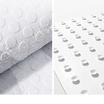 Feblilac Grey Geometric Pattern PVC Bathroom Mat