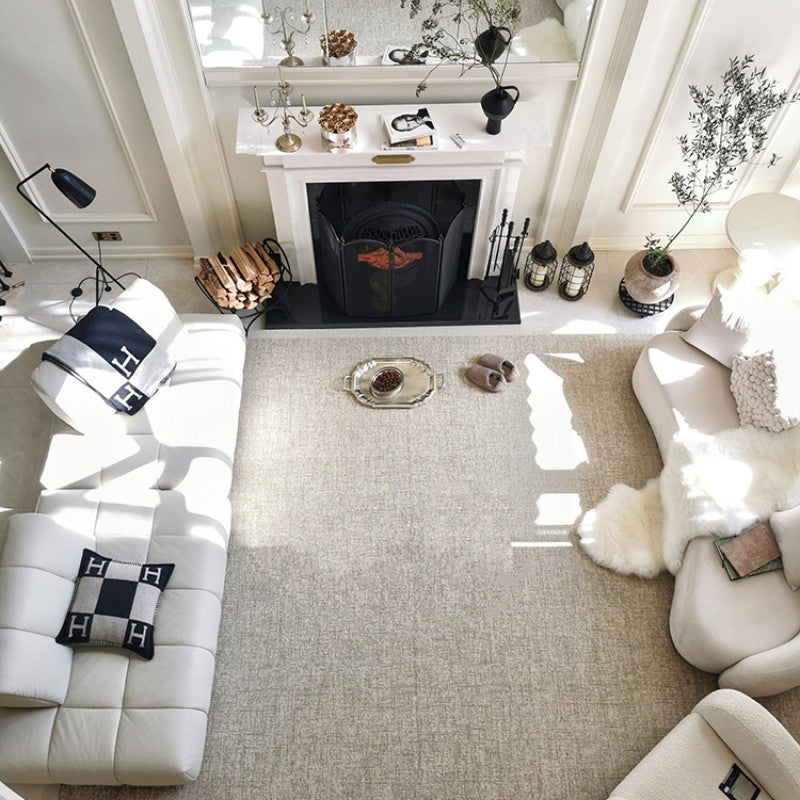 Feblilac Simple Solid Color Wool Cashmere Living Room Mat Carpet - view 2